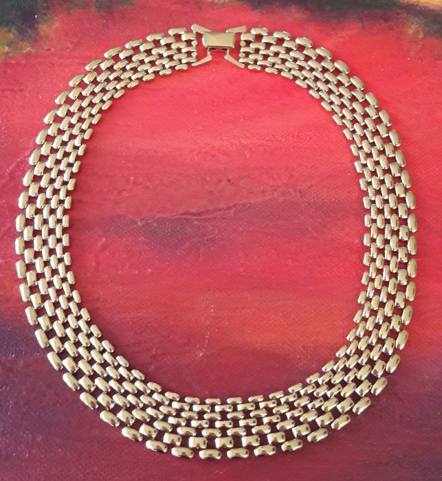 Women's 18 kt yellow gold necklace from the 1960s 40 cm