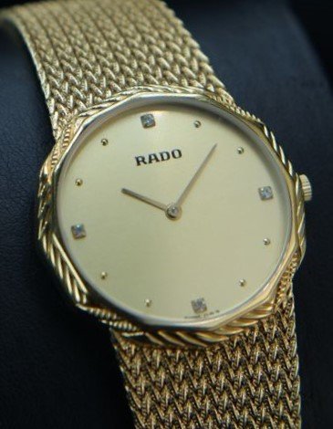RADO - Luxury Swiss Watch-Bracelet - Full 18kt gold plated - Catawiki
