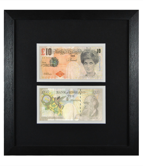 Banksy - 2X Lady Di-Faced Tenner with C.O.A