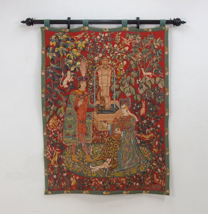 Tapestry "Le Roman de la Rose" by Anne-Roland Aknin, Renaissance style