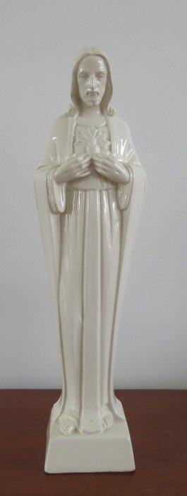 Beeldenfabriek St. Joseph Venlo - Art Deco earthenware Sacred-Heart figurine