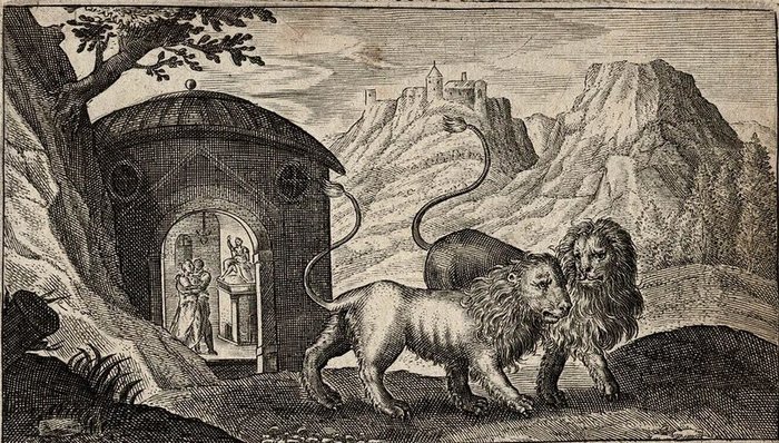 Image result for Atalanta and Hippomenes Changed into Lions, Crispijn van de Passe