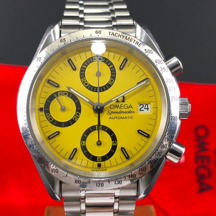 omega speedmaster yellow dial