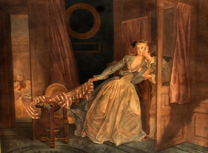 Nicolas François Regnault (1746 - 1810) - Le baiser à la - Catawiki