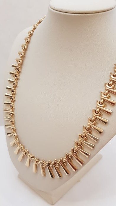 Rose gold necklace from 1950s