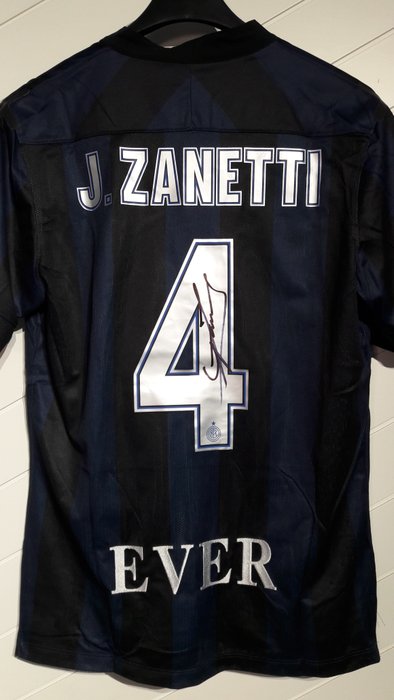 Zanetti Javier Italy Inter Signed Football Shirt