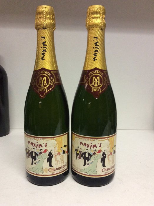 Maxim's De Paris Brut Prestige, Champagne - 2 bottles (75 cl) - 1980s