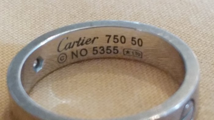 cartier love ring 750 50