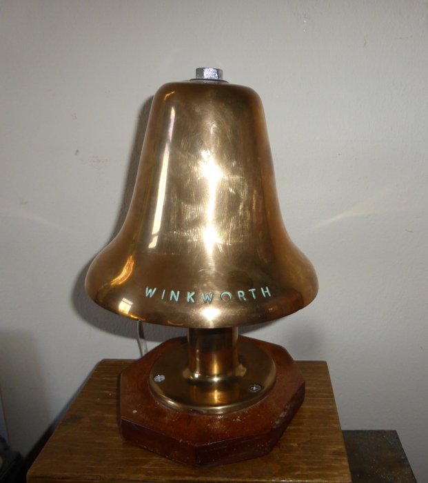 Large copper Winkworth bell - used on British police cars and ambulances