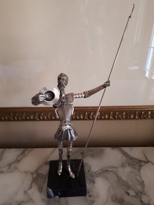 Don Quixote figure in silver - Spain - 20th century