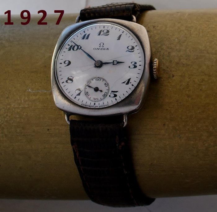 OMEGA - Cushion-Case + Garantie - Herren - 1901-1949