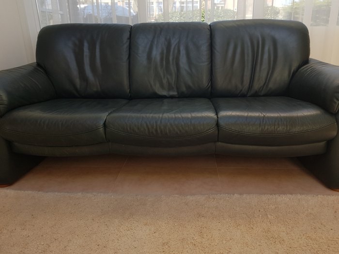 Weco Mobel - 3-seater leather sofa 'Naturia'