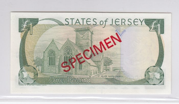 Jersey 10 Pounds Specimen ND 1989 P-17/> UNC