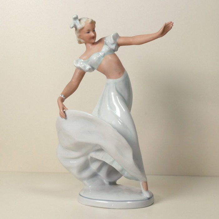 Art Deco figurine "Dancer, ballerina" Schaubach art