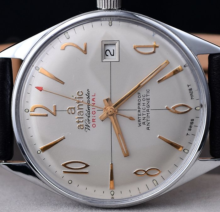 ATLANTIC Worldmaster ORIGINAL - classic Swiss watch - GREAT CONDITION - cal. 969-4N - Miehet - from - '70s