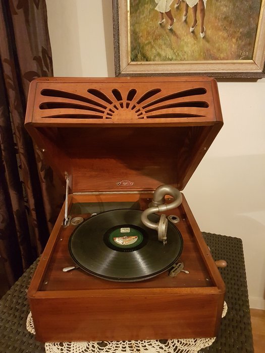 PATHÉ OLOTONAL - old and very rare gramophone phonograph - lounge model