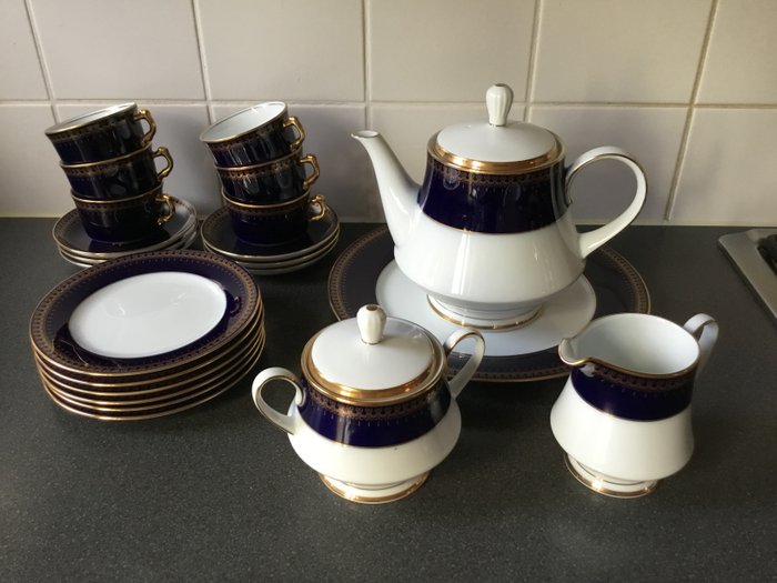 Christineholm, Romanov service, genuine Cobalt tea set