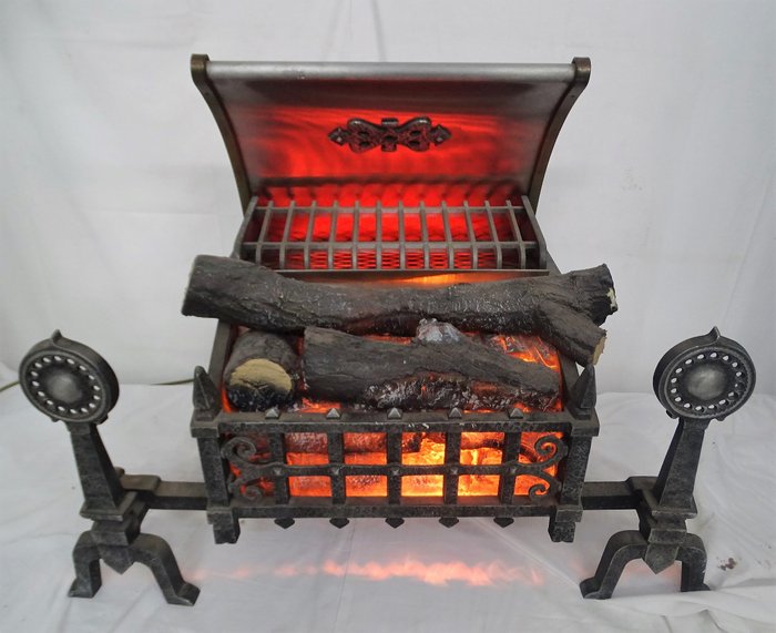 Vintage Belling old electric fire artificial log heater