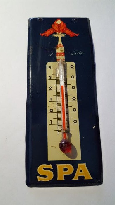 Very rare advertising thermometer for Spa Monopole -  1960s