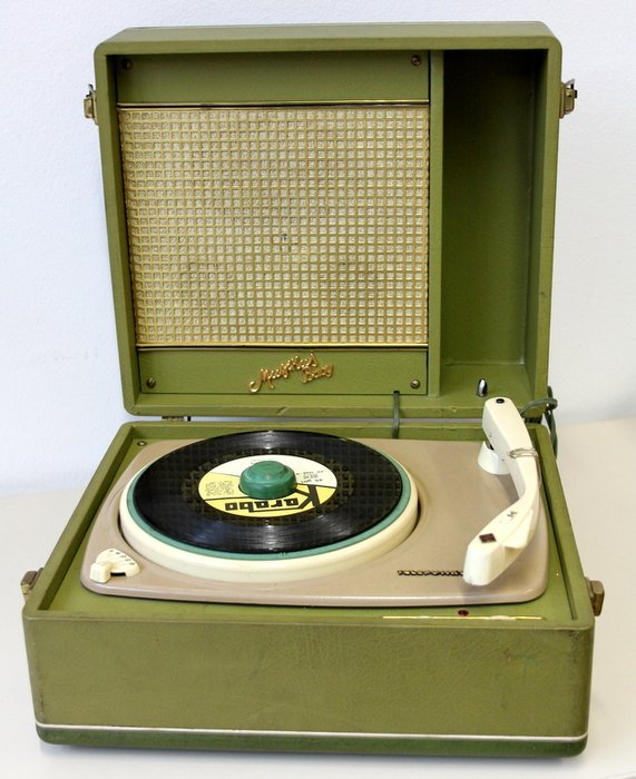 TELEFUNKEN MUSIKUS BABY TRANSISTOR TURNTABLE - ANNI 1960s - suitcase phonograph