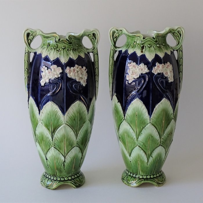 Josef Strnact (Austria) - Two Art Nouveau vases