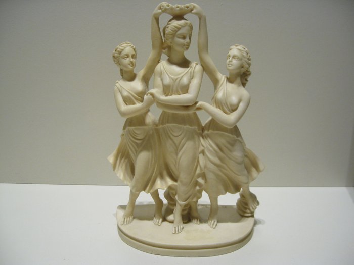 A. Santini - statue  "The Three Graces" , Italy, mid 20th century
