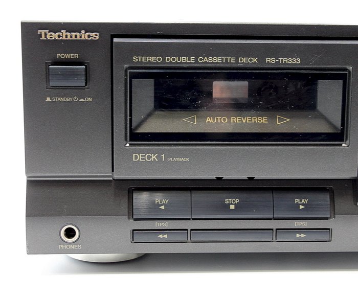 Technics RS-TR333 - Stereo Double Cassette Deck - checked by an audio lab