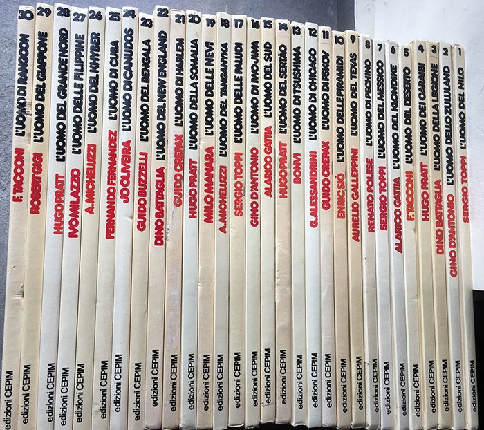 Un Uomo Un’Avventura – 30x hardcover volumes, complete series (1976-80)