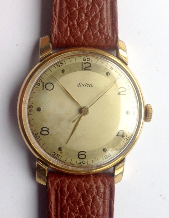 Eska - Vintage dresswatch; jaren '50; 17 steens - Mænd - 1950-1959