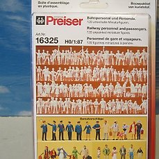 Preiser 16349 Passagers Assis pour Bus passe 36 fig peints pompiers h0 NEUF 