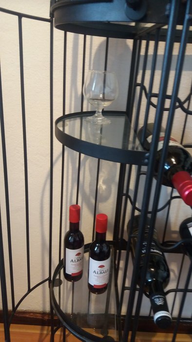 Large Wrought Iron Wine Rack Liquor Cabinet Catawiki