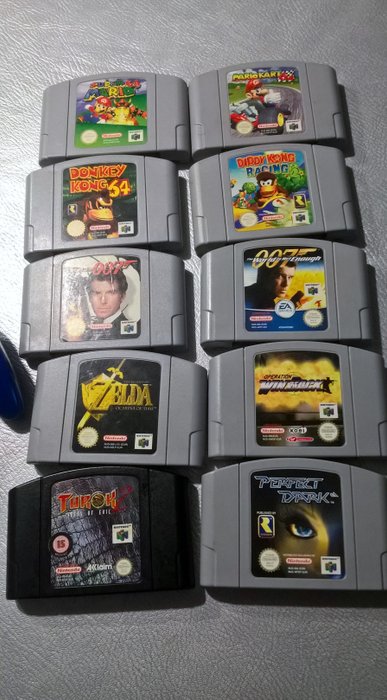 Lot 10 Original Nintendo 64 Games and 2 Game Controllers ...