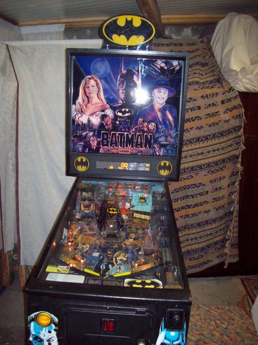 Batman pinball machine, Data East, 1991, serviced