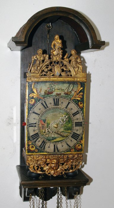 Drenthe stool clock - Girl's clock - Period 1770