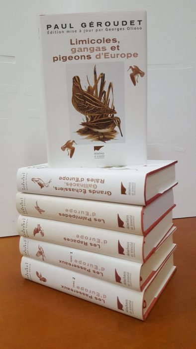 Paul Géroudet - 6x French ornithology books - 1998