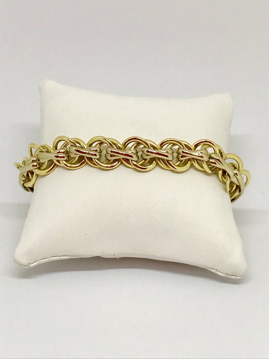 'Golden Point' bracelet in 18 kt yellow gold, weight: 23.07 g, length: 21 cm