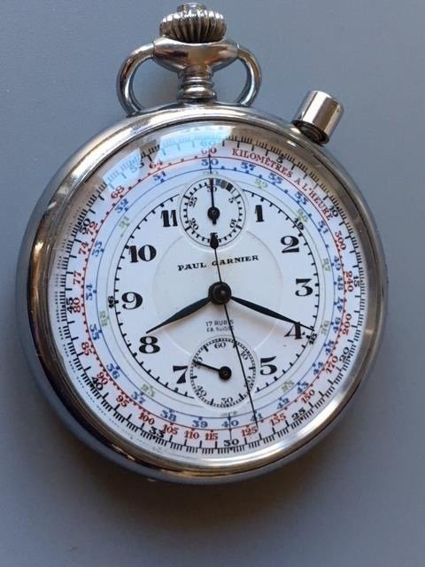 Paul Garnier - Chronograph-Pocket watch  - Men - 1901-1949