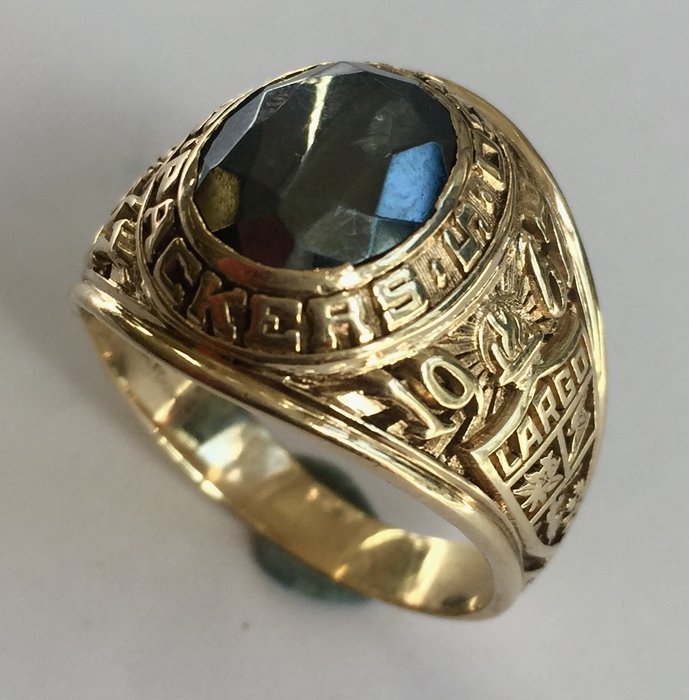 Gold American College ring 1967, Lagro Packers