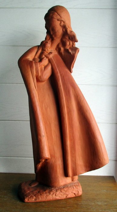 Koos Van Der Kaaij - Terracotta statue