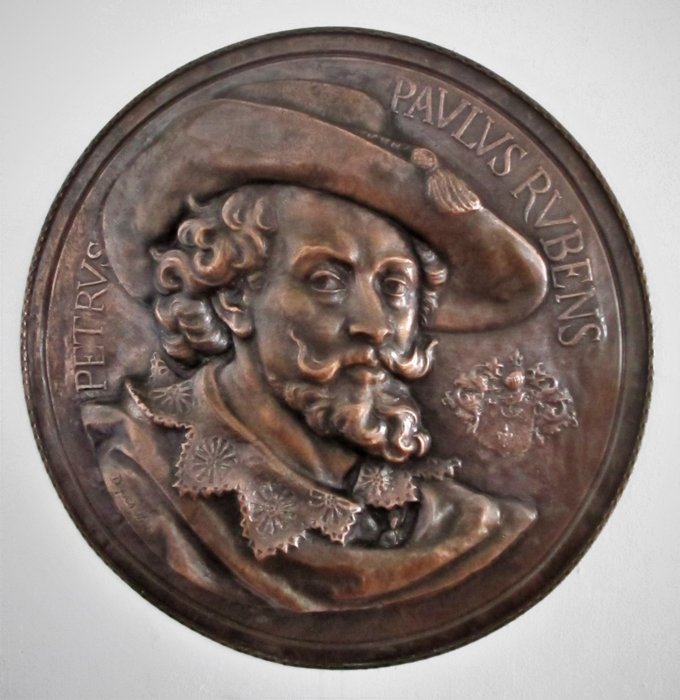 rondel copper Plaque - Petrus Paulus Rubens - late 19th century
