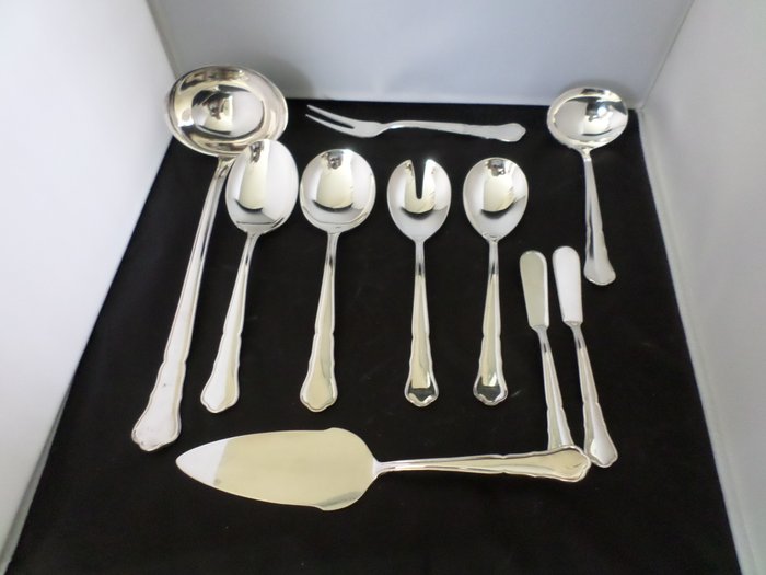 Drache Rocroni s 100 - 82 pieces antique silver plated 100 cutlery new, 9 person