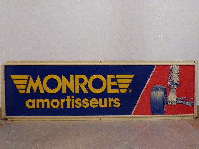 MONROE shock absorbers advertising sign - 1980