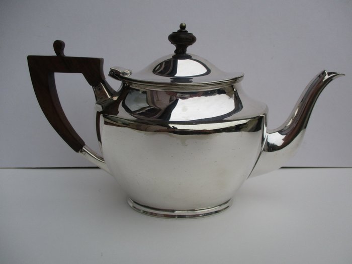 Antique Silver Plated Tea Pot, Harrods London England, ca. 1920