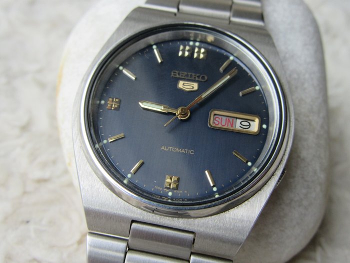 Seiko - 5 NOS. Automatic Steel Watch - 008695 - Men - 1990-1999