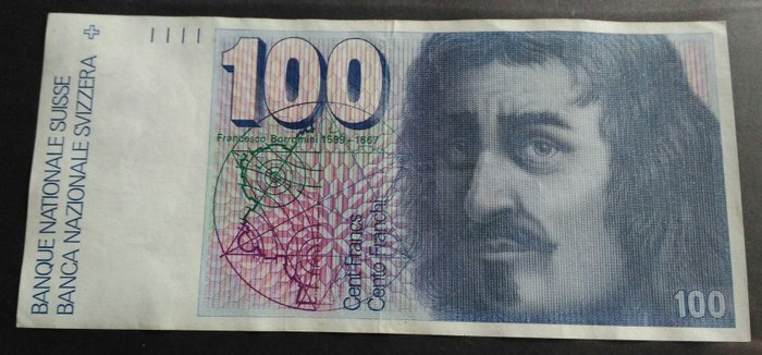 Suisse - 100 Francs 1981 - Francesco Borromini - still redeemable