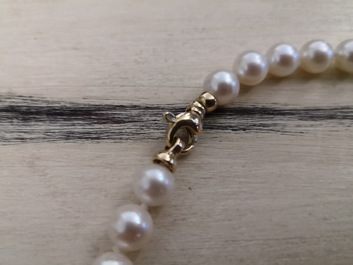 Collar Perlas Cultivadas Akoya Japonesas tamaño 7-7.5 mm - Catawiki