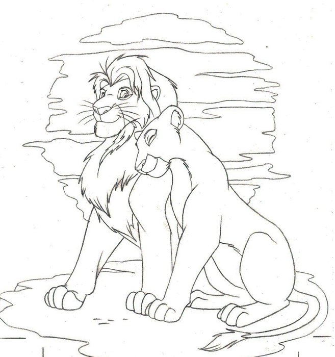 Newest For Sketch Lion King Drawings Simba And Nala.
