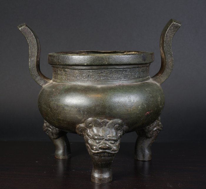 香炉 (1) - 黄铜色 - 中国 - Ming Dynasty (1368-1644)