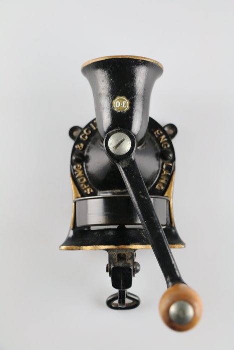 Black cast iron coffee grinder, Spong & Co Ltd No 1. - England - ca. 1960
