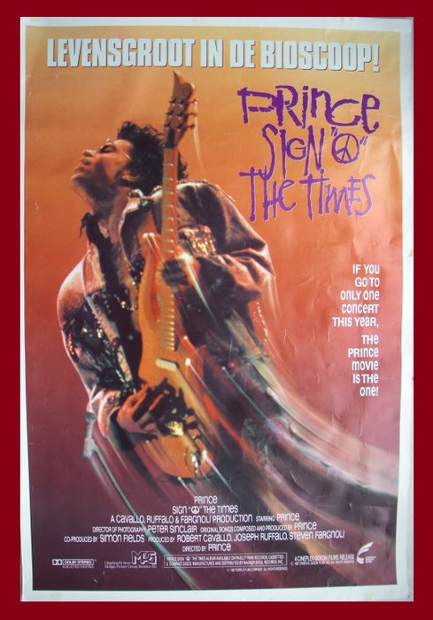 Prince SIGN O’ THE TIMES  80x80cm POSTER 